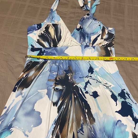 BN Floral Backless Halter Neck Summer/beach Dress - Picture 4 of 6